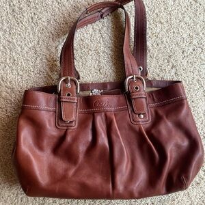 Coach Brown Leather Tote Bag